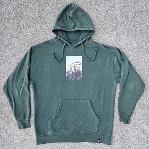 RARE Girl x Beastie Boys Hoodie Pullover Sweatshirt Forest Green Unisex XL VTG